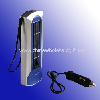 Solar Flashlight with Auto Charger
