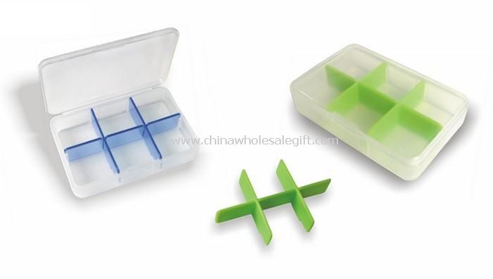 7 compartments inside for weekly pill box