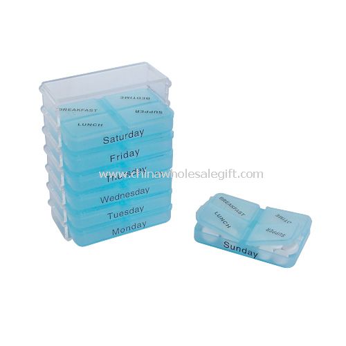 7 Day Pill Organizer with Tray