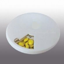 Runde sieben-Tage-Pocket Pill Box mit rotierenden Top images