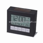 Solar Alarm Clock with LCD Display with Calendar and Thermometer images