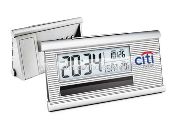 Solar Power-LCD-Uhr