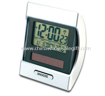 Solar Powered Radio Controlled Alarm Clock with LCD Calendar