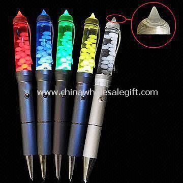 3-في-1 ليزر متعدد الوظائف القلم مع ضوء الشعلة والقلم الكرة