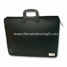 PP Briefcase with Two Compartments Inside Hard Handle and Zipper Closure images