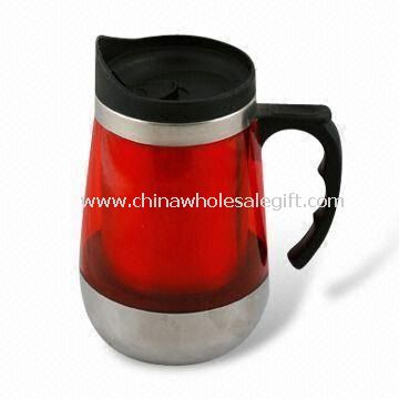 450mL Beer Mug Made of Stainless Steel with New Plastic