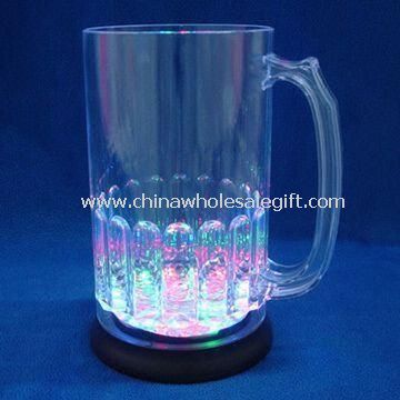 800mL LED plastic big glow beer mug