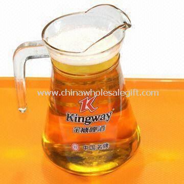 Beer Mug with 1 to 4C Silkscreen Logo Made of PS Plastic Material