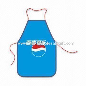 Cooking Apron with Silkscreen Logo Printing Made of PVC and Nylon