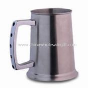 480mL Beer Mug Made of Stainless Steel 18/8 Body with Zinc-alloy Handle images