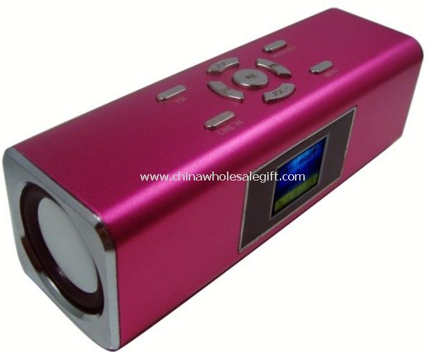 Mini speaker with calendar and USB Flash drive player