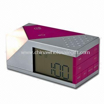 Multifunction Radio with Time and Alarm Clock Icon Display