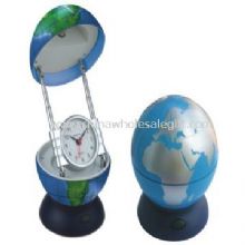 Globe reading lamp with alarm clock images