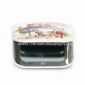 Cosmetic Mirror with Aluminum Case and Allover Printing Pattern small picture