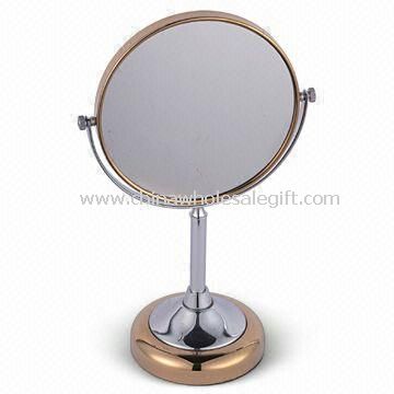 Stainless Steel 6/8-inch Stand Cosmetic Mirror with Polished Chrome Finish