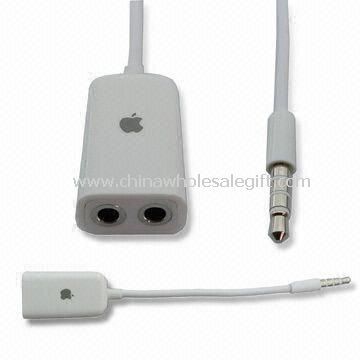 3,5 mm Audio kabelsplitter for iPhone 3G og 3Gs