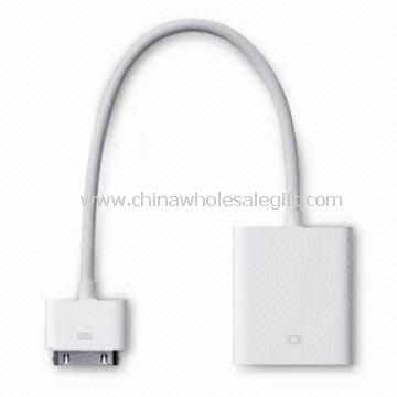 Bağlayıcı VGA uyarlamak için Apple iPhone, iPod Touch 4 ve iPad dock