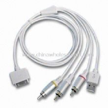 AV Cable con salida USB para el iPod / iPhone a la computadora los datos images