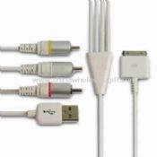AV Cable for iPad/iPhone 4 Supports Audio and Video Output in Clear Video Signal images