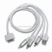 Os dados para o computador de saída AV cabo com USB para iPod/iPhone images