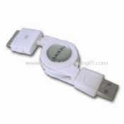 Pengisian Retractable USB dan kabel Data Transfer untuk iPOD atau iPhone images