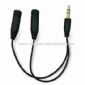 Audio Splitter Cable, Suitable for iPod Nano Touch and iPhone small picture