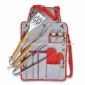 Seven-piece Barbecue Tool Set with Printed Apron Includes Pepper Shakers small picture