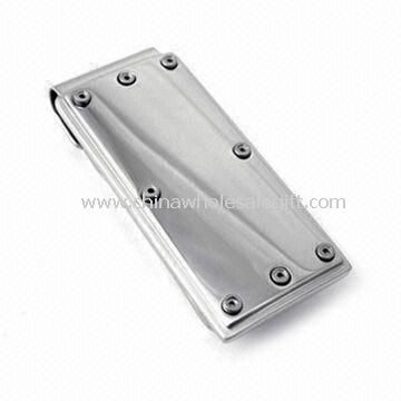 Double Tone Finish Metal Money Clip Made of Stainless Steel