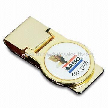 Gold-plated Metal Money Clip