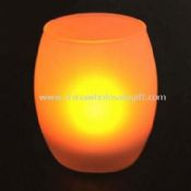 Mood Nightlight Composed of Glass and LED Candle with CR2032 Battery images