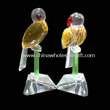 Pássaro de cristal cor disponível em várias cores
