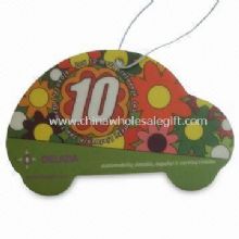 Car-shaped Paper Air Freshener with Colorful Print images