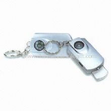 Multifunction Keychains with LED Light/Compass/Magnifier images