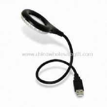 USB lámpara de lectura de libro con 12 LED redondo forma con lupa images