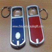 LED Flashlight Keyring With Magnifier Lens images