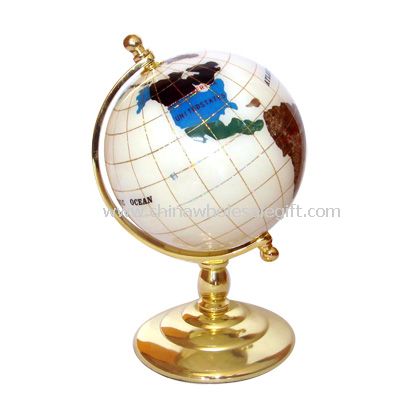 Navy Blue Gemstone Globe