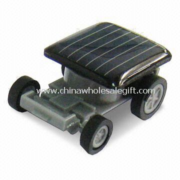 Solar Powered Racing Car with Low Power Micro Motor and Not Produced Waste