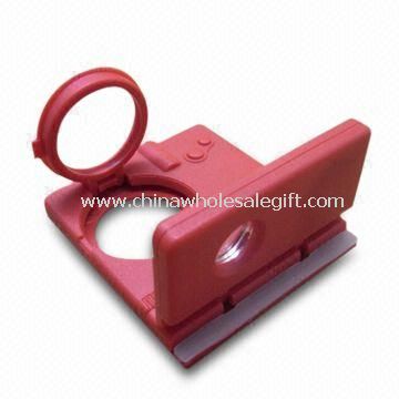 8-em-1 LED Magnifier do cartão com Magnifier 3x e funções de telescópio