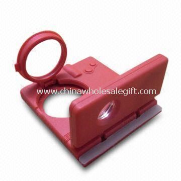 8-in-1 LED kartu kaca pembesar dengan 3 x Magnifier dan teleskop fungsi