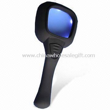 ABS Resin Magnifier dengan 5 lampu LED putih dan cahaya UV