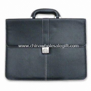 Briefcase Made of Highly Durable PVC Synthetic Leather Material