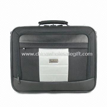 Business Laptop Briefcase Made of 1680D Nylon and PVC