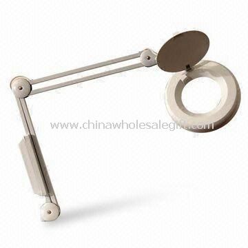 Deluxe Magnifier Lamp Blanco con recubrimiento de acabado