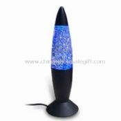 USB Mini Lava Lamp with 180cm Cable Filled with Liquid and Sparking Glitter images