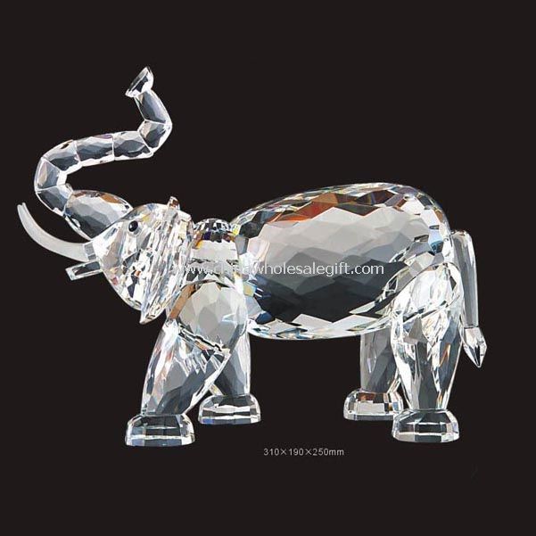 Lead crystal glass Elephant