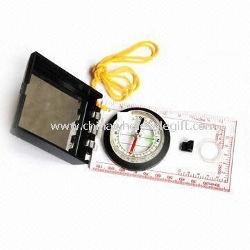 Multifunctional Map Compass with Reflector Magnifier Ruler and Scale