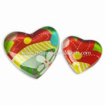 Glass Paperweights with Decal Image