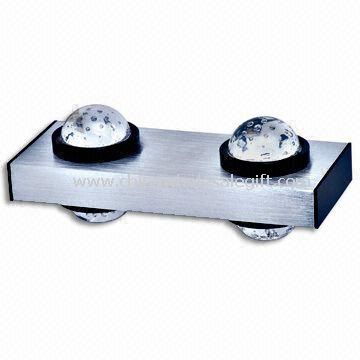 Lentiform kristal cam difüzör LED Duvar lambası ile alüminyum gövde