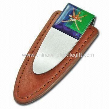 Money Clip for Promotional Gifts Made of Leather