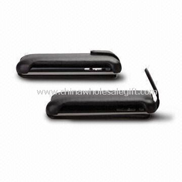 Etui cuir noir pour iPhone avec l''intérieur de Shell en plastique pour montage forme précise